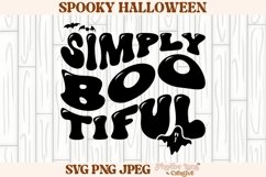 Simply Bootiful SVG, Halloween SVG, Spooky SVG, Creepy SVG Product Image 1