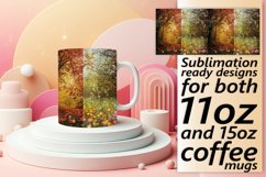 Serene Views Mug Wrap Sublimation for Mugs 11oz/15oz Product Image 1