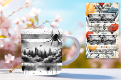 Artful 11oz Mug Wrap Png Template , Halloween Product Image 1