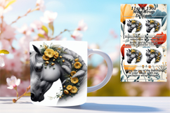 DYNAMIC 11oz Mug Wrap PNG Artwork , Horse Product Image 1