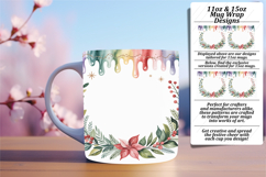 Cute 15oz Mug Wrap Png Artwork , Christmas Product Image 1