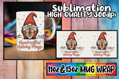 Cheerful journeys 11oz 15oz sublimation wrap, Holiday Gnome Product Image 1