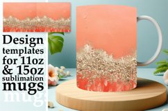 Sparkling Leopard Floral Mug Design Product Image 1