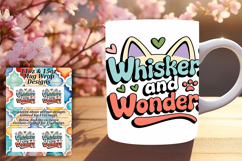 Unique 11oz Mug Wrap Png Artwork , Cat Quote Product Image 1