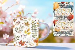Warm Autumn Season Mug Wrap for Sublimation 11oz/15oz Product Image 1
