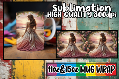Vibrant hues 11oz 15oz mug wrap, Women Product Image 1