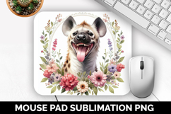 Hyena, Cute Animal Mouse Pad PNG, Animal Lover Gift Product Image 1