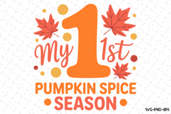 My 1st Pumpkin Space Season Svg | Halloween Svg Product Image 1