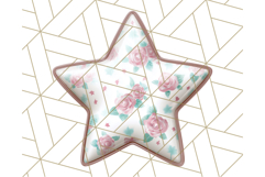 Cute Puffy Star Clipart PNG, 3D Glossy Pastel Stars Clip Art Product Image 3