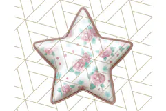 Cute Puffy Star Clipart PNG, 3D Glossy Pastel Stars Clip Art Product Image 3