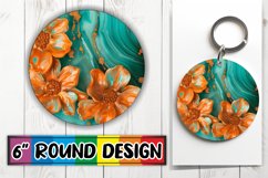 Radiant Springtime Sublimation Round Design PNG Product Image 1