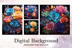 Lotus Flower Background Paint Wall Art Watercolor Wallpaper Product Image 1