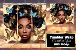 Black Woman's Wisdom 3D Tumbler 20oz Product Image 1