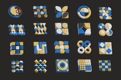 Modern Bauhaus 3D Geometry Bundle Pack Product Image 2