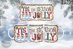 Christmas Mug Wrap Design - Christmas Snowman Sublimation Product Image 5