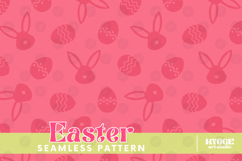 Easter Eggs Bunny Seamless Pattern PNG Sublimation Product Image 3