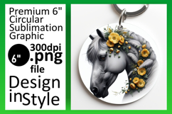 Sophisticated Circle Design for Sublimation , Horse Product Image 1