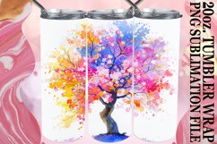 Chic Enchanting Vibrant Dynamic Watercolor Tumbler Product Image 1