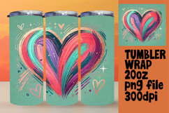 Creative 20oz Tumbler Wrap for Gifts , Heart Product Image 1