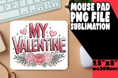 Radiant Mouse Pad Sublimation PNG, Valentines Product Image 1