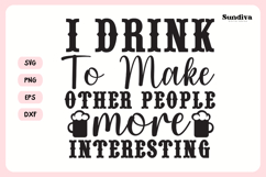 Funny Alcohol Coaster Quote SVG | More Interesting Product Image 3