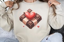 Cute Watercolor Valentines Day Clipart PNG Product Image 1