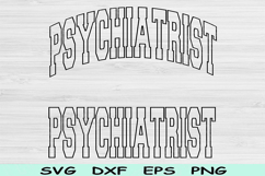 Psychiatrist Svg Dxf Cut File, Psychiatrist Png Psychologist Product Image 1