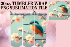 Vibrant colors 20oz tumbler wrap, Birds Product Image 1