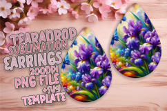 Vibrant Teardrop Design for Crafting , Flowers Product Image 1