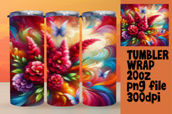 RADIANT 20oz Tumbler Wrap for Personal Use , Flowers Product Image 1