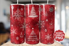 Christmas Red Tumbler | Christmas Tumbler Wrap Product Image 1