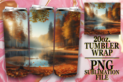 Joyful Escape 20oz tumbler wrap, Autumn Product Image 1