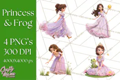 Amethyst Princess Fairy Tale Storybook PNG Clipart Product Image 1