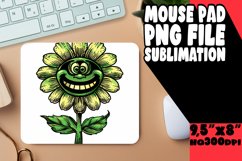 Smiling Flower Mouse Pad Spectacular: Sublimation PNG Product Image 1