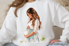 Mothers Day Pregnant Sublimation PNG Product Image 1