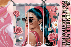 Bright reflections 20oz tumbler wrap, Woman Product Image 1