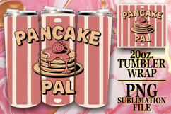 Cheerful Reflections 20oz tumbler wrap, Retro Food Product Image 1