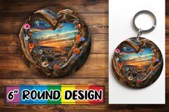 Heartwood Horizon Circle Design Sublimation Summer Product Image 1