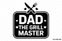 Dad the grill master svg | Father&#039;s day Svg | Svg Files Product Image 1