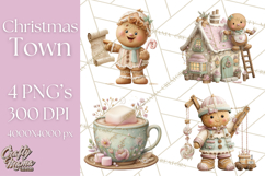 Gingerbread Clipart Christmas Cookie Builders Clip Art PNG Product Image 1