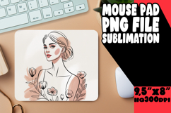 Timeless Mouse Pad Designs Sublimation, Beauty Woman Product Image 1