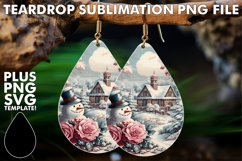 Elegant Teardrop Earrings Magic, Christmas Product Image 1