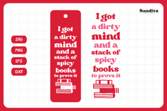 30 Spicy Bookmark Saying SVG Bundle | Book Lovers Product Image 13