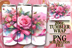 Radiant Adventures 20oz tumbler wrap, Flowers Product Image 1