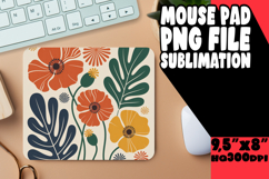 Joyful Desk Pad Sublimation Style, Flowers Product Image 1