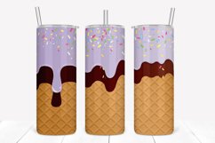 Lavender 20oz Skinny Tumbler Sublimation Product Image 1