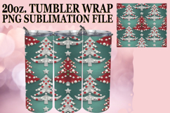 Blissful Dreams 20oz tumbler wrap, Christmas Product Image 1