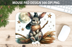 Bunny Mouse pad Sublimation - Halloween Animal PNG Design Product Image 1