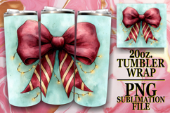 Bright reflections 20oz tumbler wrap, Christmas Product Image 1