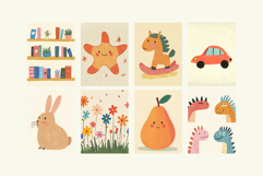 Playful Nursery Prints Wall Art Cute Printable Posters Product Image 10
